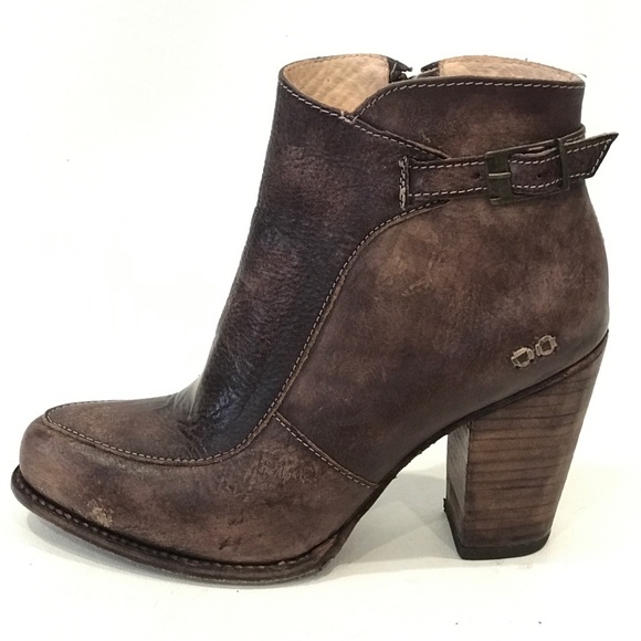 Bed Stu Shoes - Bed Stu Isla Brown Leather Booties Size 8.5